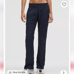 Lululemon Athletica Dance Studio Pants Size 8 Navy Blue